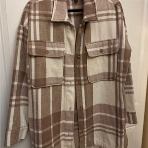 Plaid Button-Up Shacket